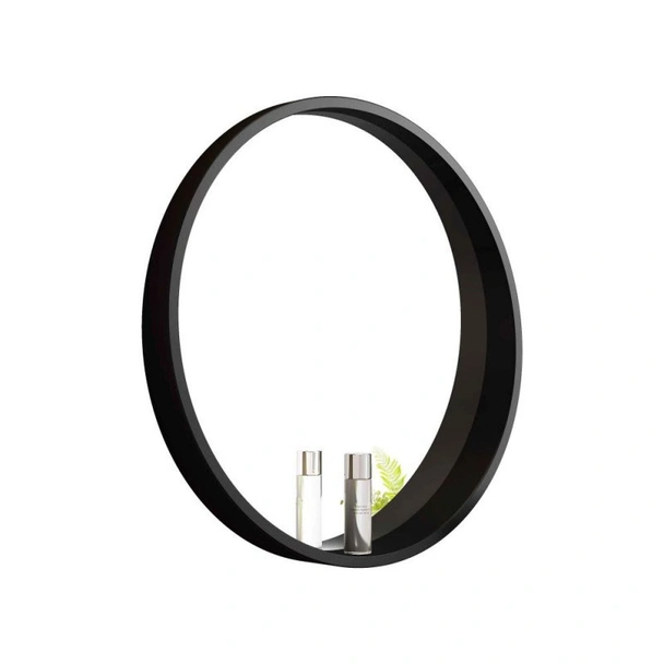 Oгледало за баня ∅60 см Черен мат - INTER CERAMIC