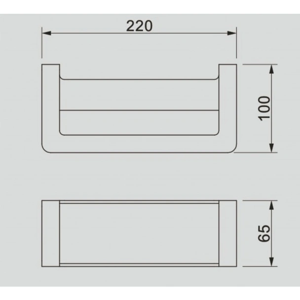 Поставка за хавлия двойна Елинор ICA 5560 INTER CERAMIC - Image 2