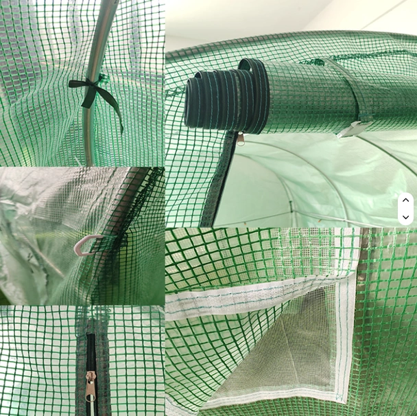 Тунелна оранжерия с армирано покривало 8x3x2 м (24 м2) - Image 6
