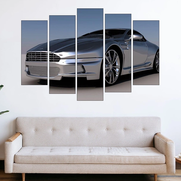 Aston Martin - спортна кола - картина пано за стена - Image 3