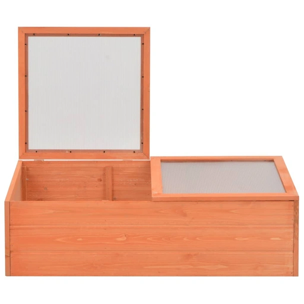 Мини оранжерия - 100x50x34 см - дърво и поликарбонат - Image 3