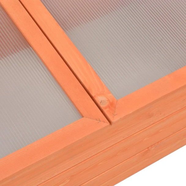 Мини оранжерия - 100x50x34 см - дърво и поликарбонат - Image 7