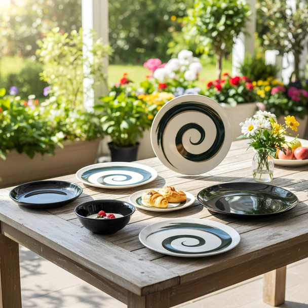 Порцеланов сервиз за хранене 24 части Спирала TOPRAKSAN - Image 2