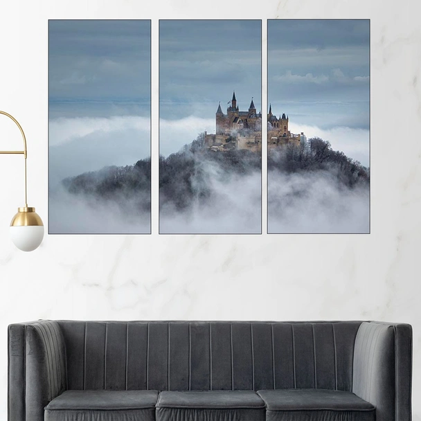 Замък на върха на хълма - картина пано за стена - Image 2