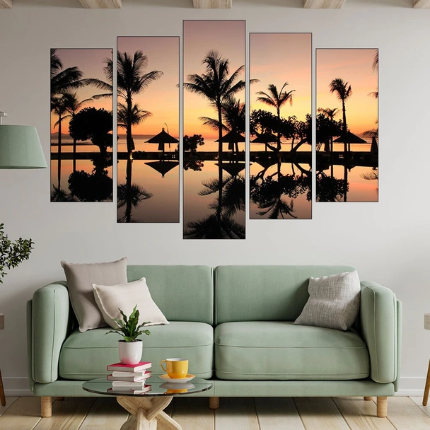 Залез над Бали - картина пано за стена - Image 3