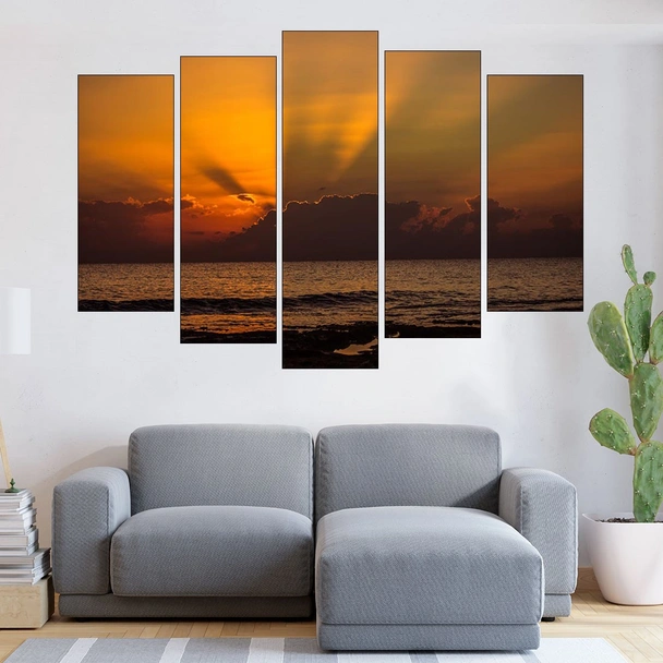 Залез над Кипърско море - картина пано за стена - Image 3