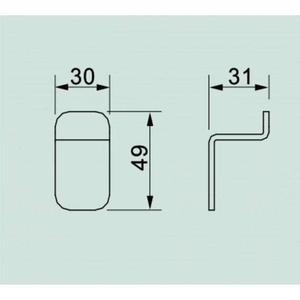 Закачалка за баня Eлинор ICA 5553 INTER CERAMIC - Image 5