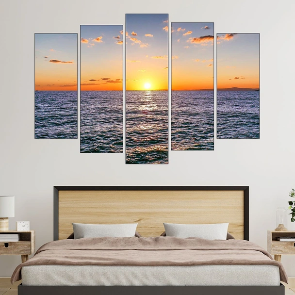 Залез над водата в Шотландия - картина пано за стена - Image 3