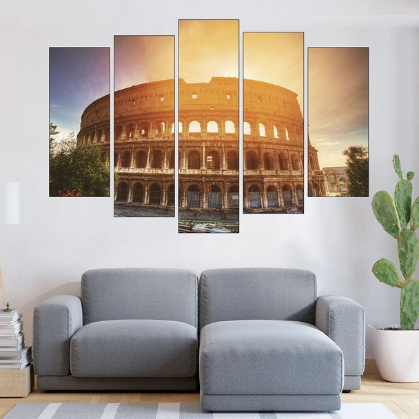 Колизеума привечер в древен Рим - картина пано за стена - Image 3