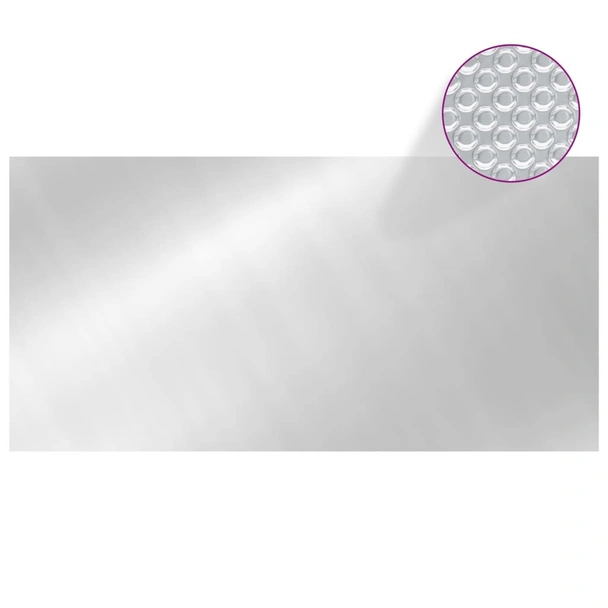 Покривало за басейн, соларно - сребристо, 975x488 см, PE - Image 3