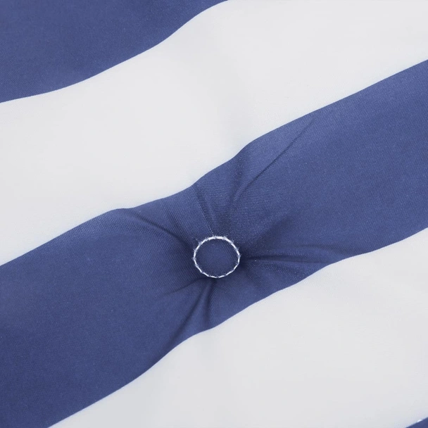 Възглавници за стол с ниска облегалка 4 бр синьо-бяло райе плат - VL361320 - Image 8