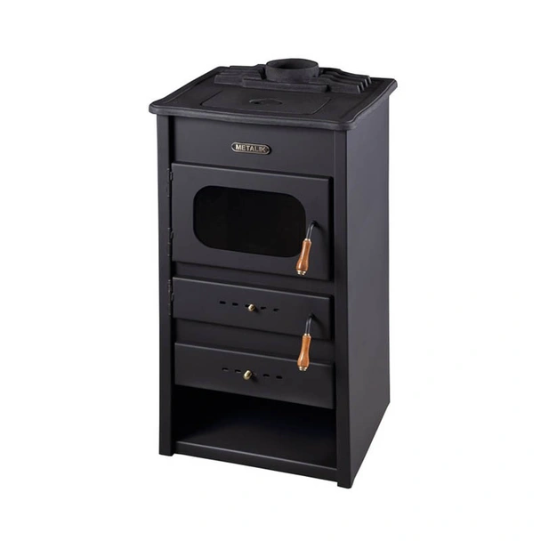 Камина Класик с масивен чугунен плот МЕТАЛИК