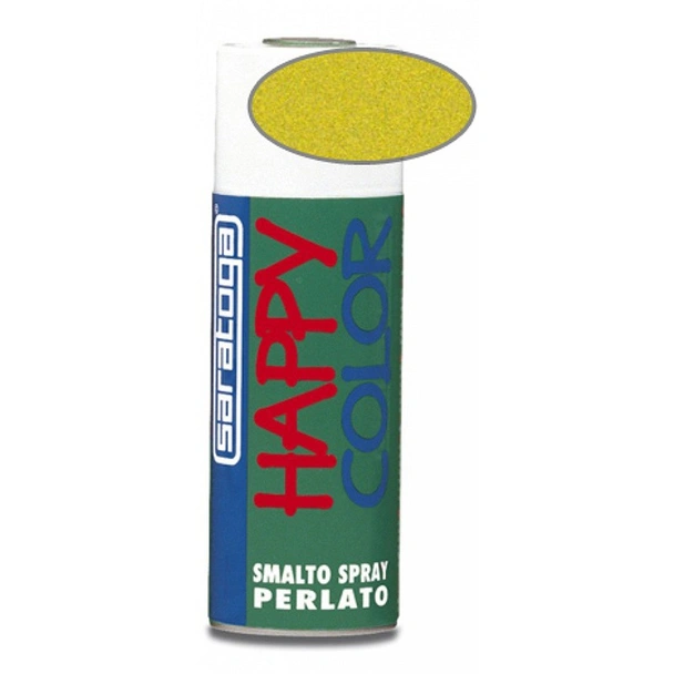 Спрей боя с перлен ефект - жълта - Happy Color SARATOGA - Image 1