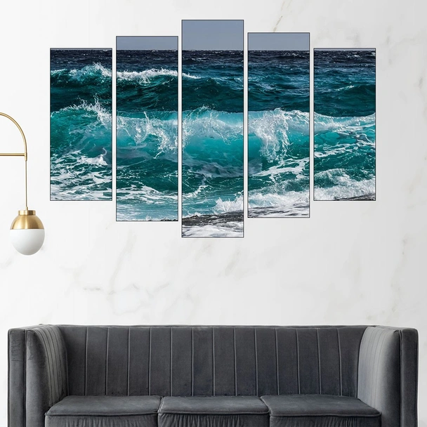 Вълна в океана - картина пано за стена - Image 3