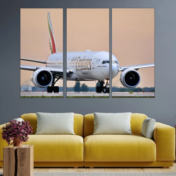 Пътнически самолет Боинг - картина пано за стена - Image 2