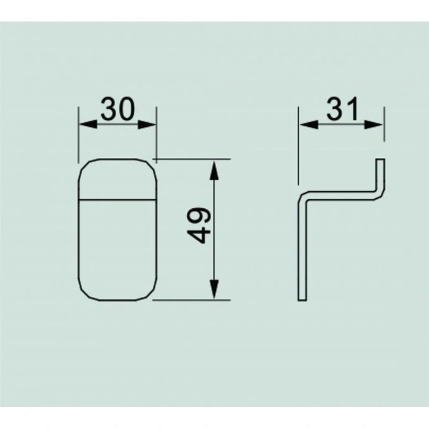 Закачалка за баня Елинор   ICA 5553B INTER CERAMIC - Image 2
