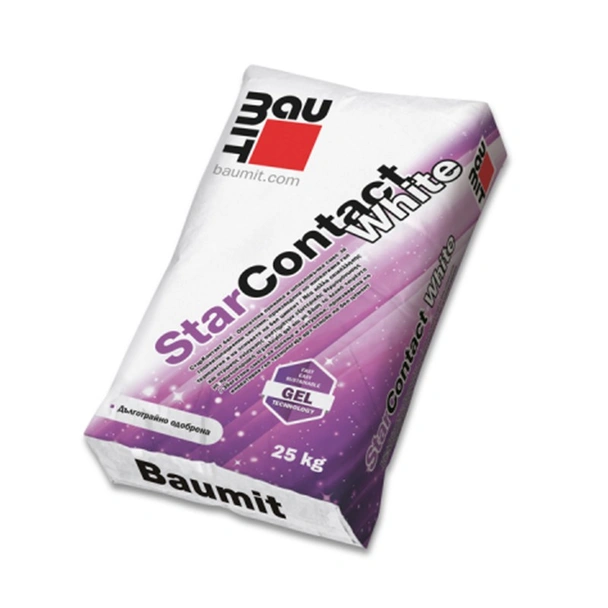 Лепило-шпакловка за топлоизолация StarContact 25 кг бяло BAUMIT