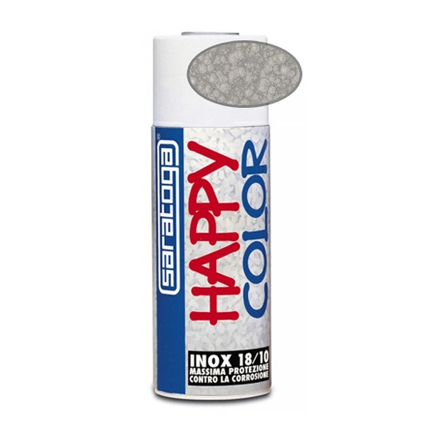 Акрилен спрей лак с метален ефект сив 400мл Happy Color SARATOGA