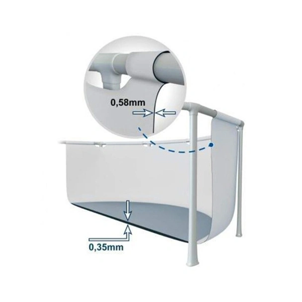 Басейн с метална рамка и филтърна помпа 427x107 см INTEX - Image 4
