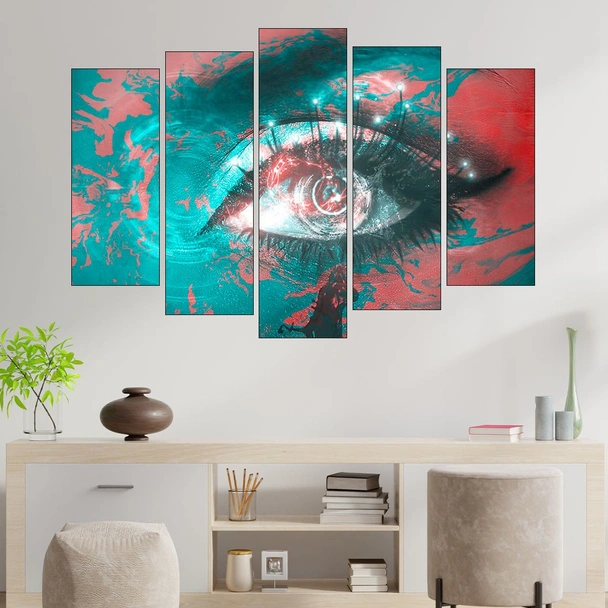 Илюстрация на око - картина пано за стена - Image 3