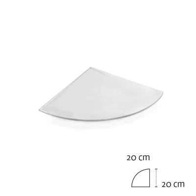 Ъглова матирана полица за баня 20х20 см KAPITAN