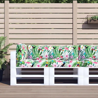 Палетни възглавници, 3 бр, многоцветни, плат Оксфорд