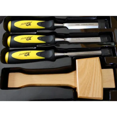 Дърводелски длета 12-24 мм и чук (4 броя к-кт) - Topmaster