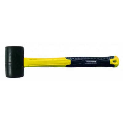 Гумен чук с дръжка от фибростъкло 680 гр Topmaster