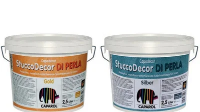 Шпакловка декоративна stucco di perla gold 1,25 л caparol