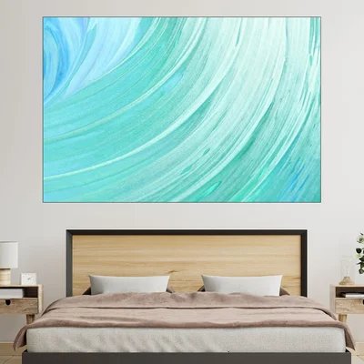 Син фон текстура - картина пано за стена