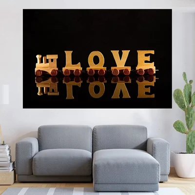 Влака на любовта - картина пано за стена