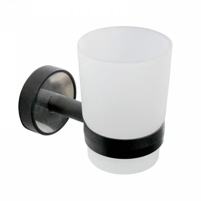 Поставка за четки за зъби Optimo полиран хром/черно KAPITAN