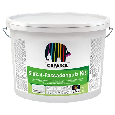 Силиконова мазилка Silicat-Fassadenputz К15 25кг CAPAROL