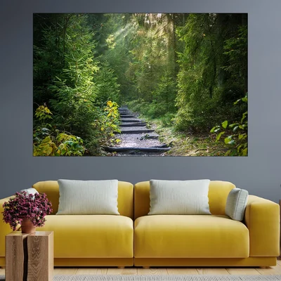 Живописна горска пътека - картина пано за стена