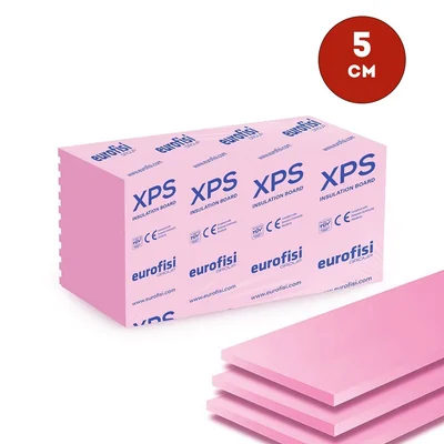 XPS изолация- 5 см (6 м2 в пакет) - 125/60 - EUROFISI
