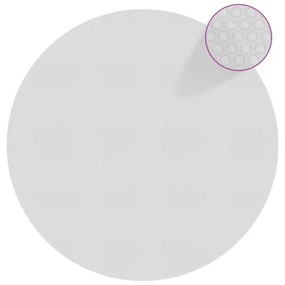 Плаващо соларно покривало за басейн PE 527 см сиво