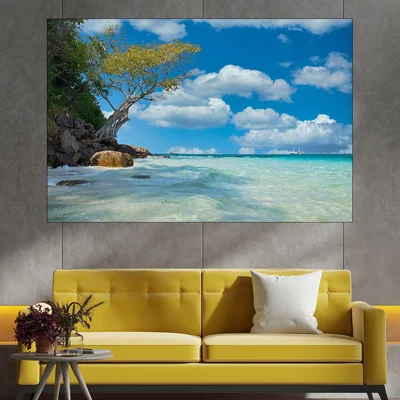 Слънчев бряг в Тайланд - картина пано за стена