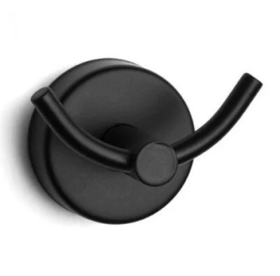 Двойна закачалка за баня Moderno Черен мат KAPITAN