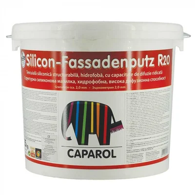 Мазилка Silicon-Fassadenputz R20 База 25 кг CAPAROL