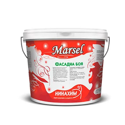 Бяла фасадна боя 5 кг MARSEL