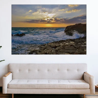 Божествен залез над айя напа - картина пано за стена