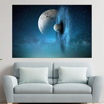 Черна дупка в космоса - картина пано за стена