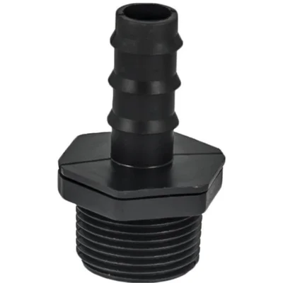 Оребрен адаптор с външна резба ф16 х 1/2"М