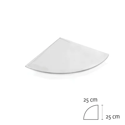 Ъглова матирана полица за баня 25х25 см KAPITAN