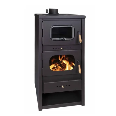 Камина с фурна и чугунен плот 022 МЕТАЛИК