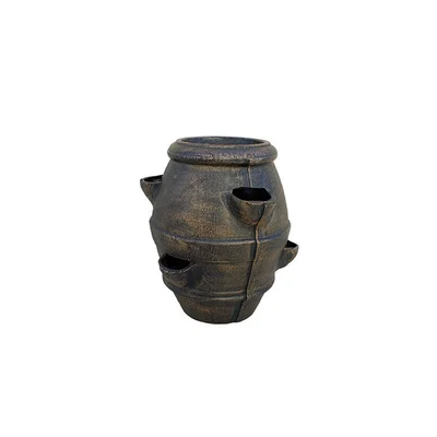 Кашпа 36х36х40 см кафяво-медна Петрашилник