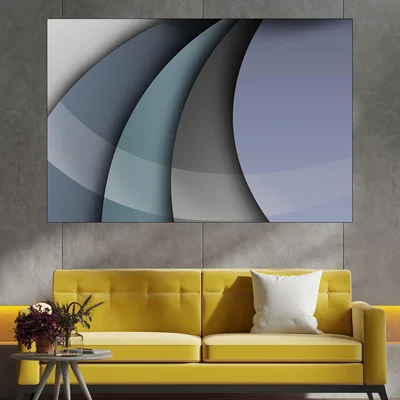 Фон в синьо, сиво и лилаво - картина пано за стена