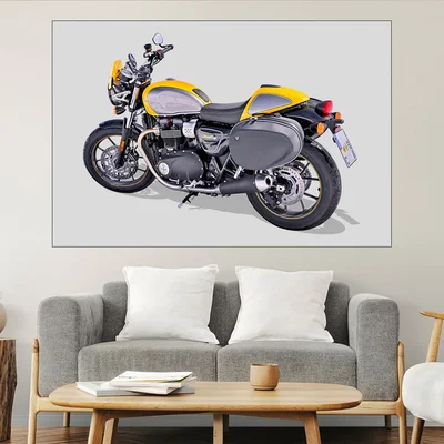Мотциклет Триумф - картина пано за стена