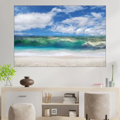 Красива морска вълна  - картина пано за стена