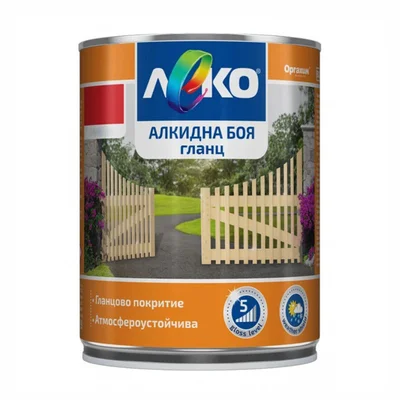 Алкидна боя гланц Леко RAL 9016 650мл бяла ОРГАХИМ